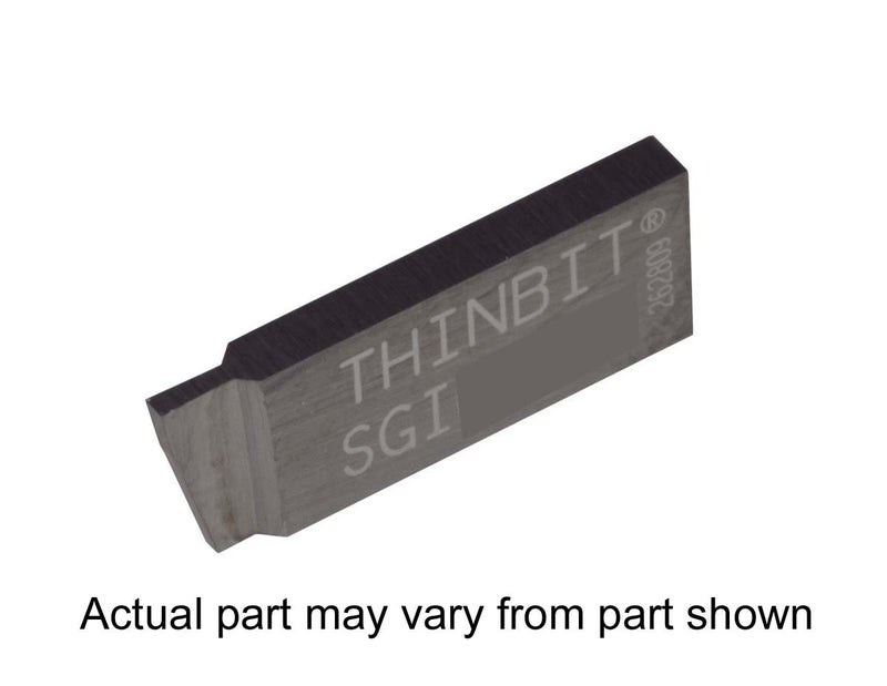 LITTLEBIT THINBIT 3 Pack SGI026D2 0.026" Width 0.078" Depth, Uncoated Carbide, Sharp Corner, Grooving Insert for Steel, Cast Iron and Stainless Steel with Interrupted Cuts - Image 2